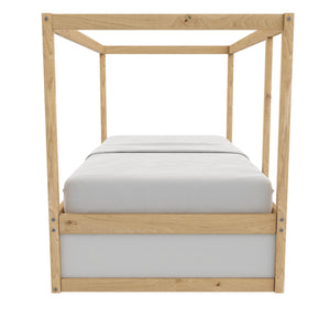 Max & Finn Saffiano Reversible 3-in-1 Kids' Bed - Natural - Twin