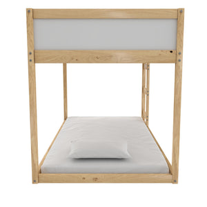 Max & Finn Saffiano Reversible 3-in-1 Kids' Bed - Natural - Twin