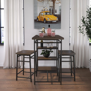 DHP Harper 3-Piece Dining Set - Brown