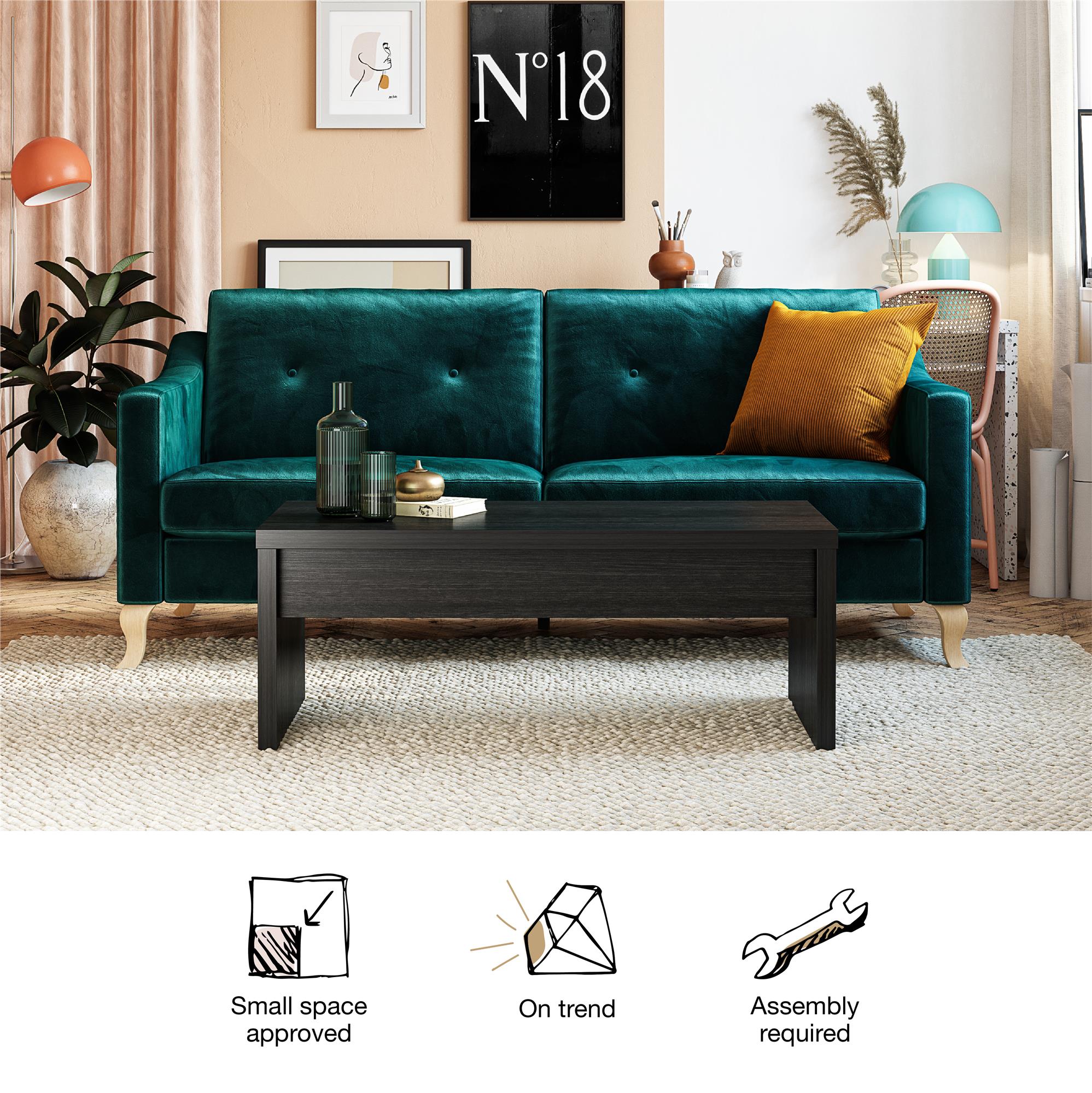 Mr. Kate Winston Lift Top Coffee Table - Black Oak