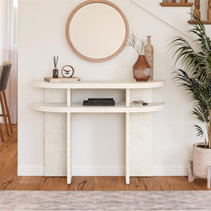 Ameriwood Home Daytona Modern Console Table - Plaster