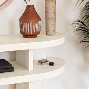 Ameriwood Home Daytona Modern Console Table - Plaster