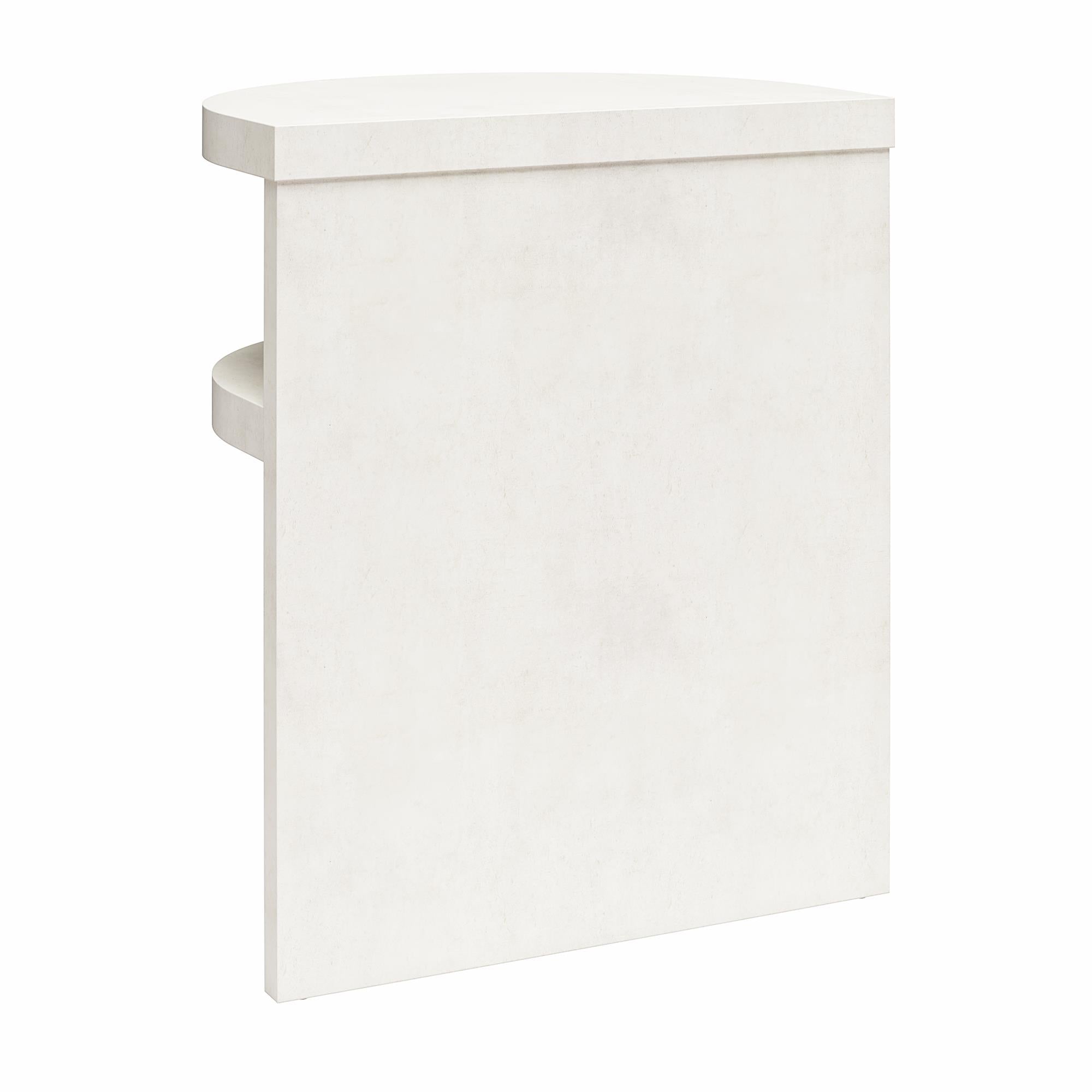 Ameriwood Home Daytona Modern Semicircle End Tables, Set of 2 - Plaster