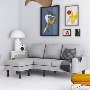 DHP Farnsworth Sectional Sofa - Gray
