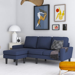 DHP Farnsworth Sectional Sofa - Blue