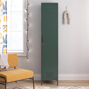 Novogratz Cache 1-Door Tall Single Metal Locker Style Storage Cabinet - Hunter Green