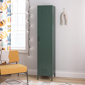 Novogratz Cache 1-Door Tall Single Metal Locker Style Storage Cabinet - Hunter Green