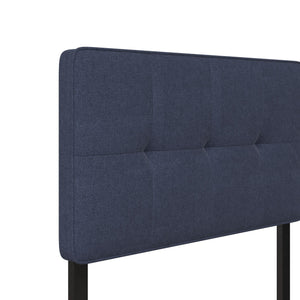 RealRooms Tyler Upholstered Bed - Blue - Twin