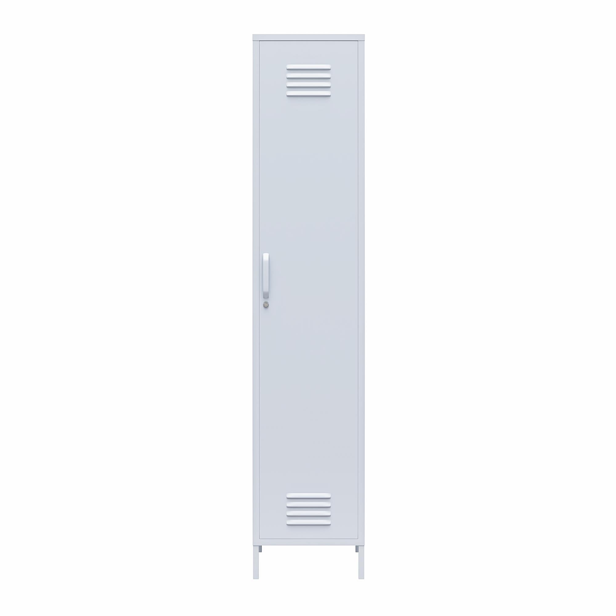 Novogratz Cache 1-Door Tall Single Metal Locker Style Storage Cabinet - Powder Blue