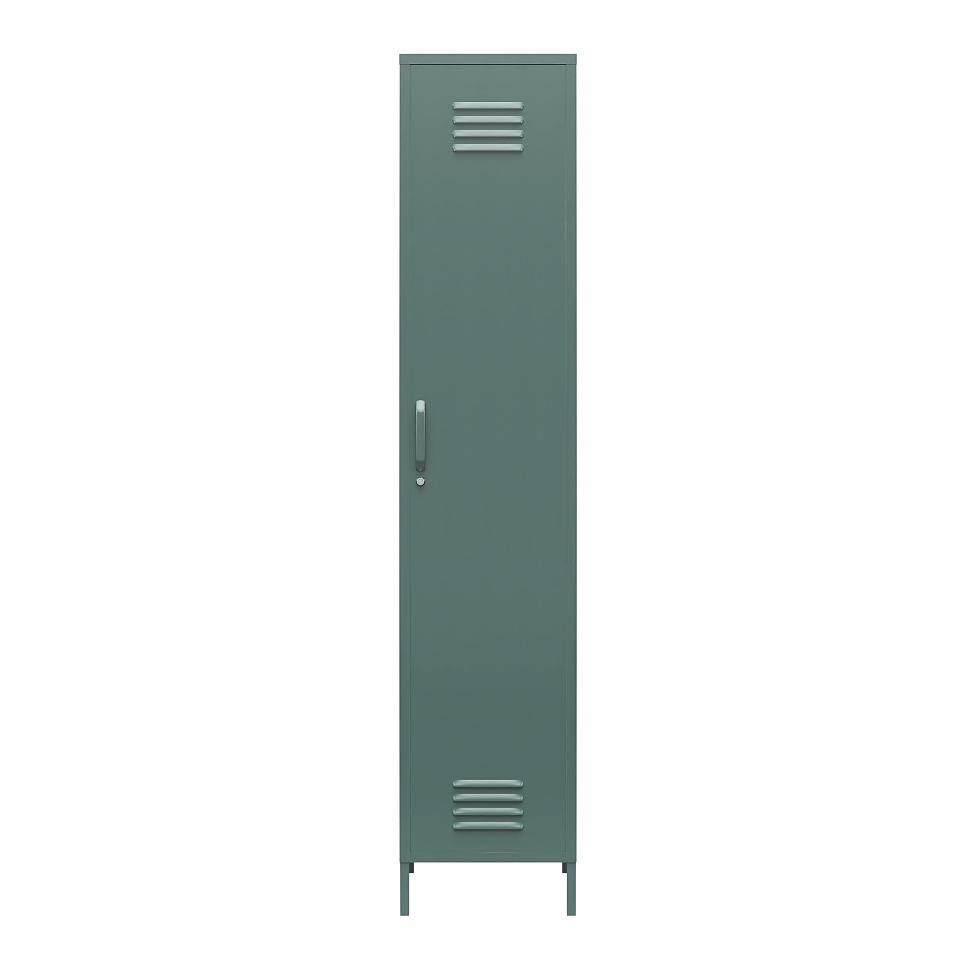 Novogratz Cache 1-Door Tall Single Metal Locker Style Storage Cabinet - Hunter Green