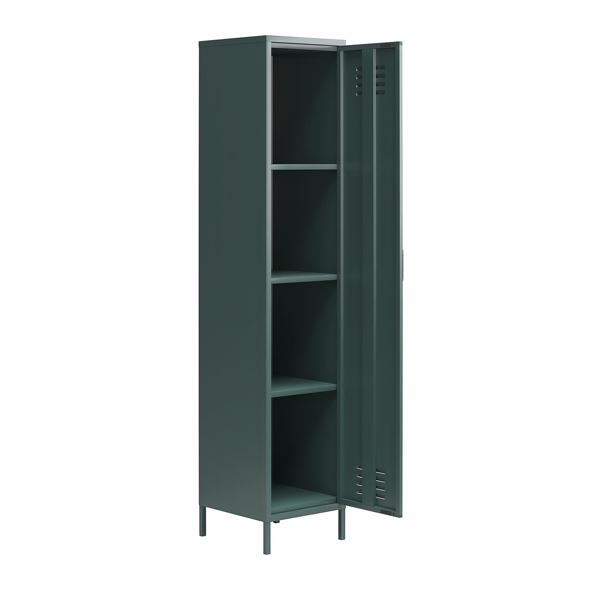 Novogratz Cache 1-Door Tall Single Metal Locker Style Storage Cabinet - Hunter Green