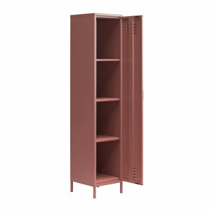 Novogratz Cache 1-Door Tall Single Metal Locker Style Storage Cabinet - Dusty Rose