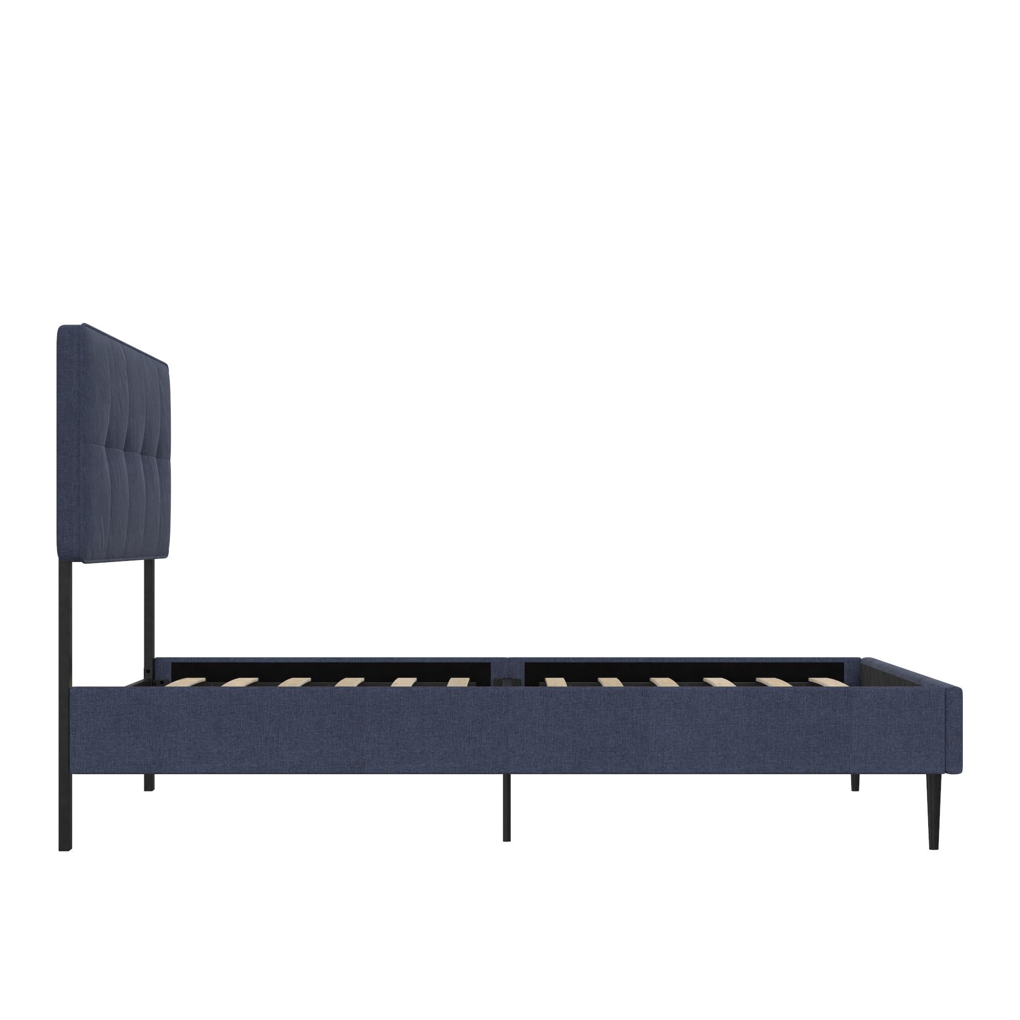 RealRooms Tyler Upholstered Bed - Blue - Full