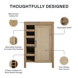 Ameriwood Home Wimberly Bar Cabinet - Natural