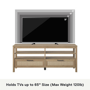Ameriwood Home Wimberly TV Stand for TVs up to 65" - Natural