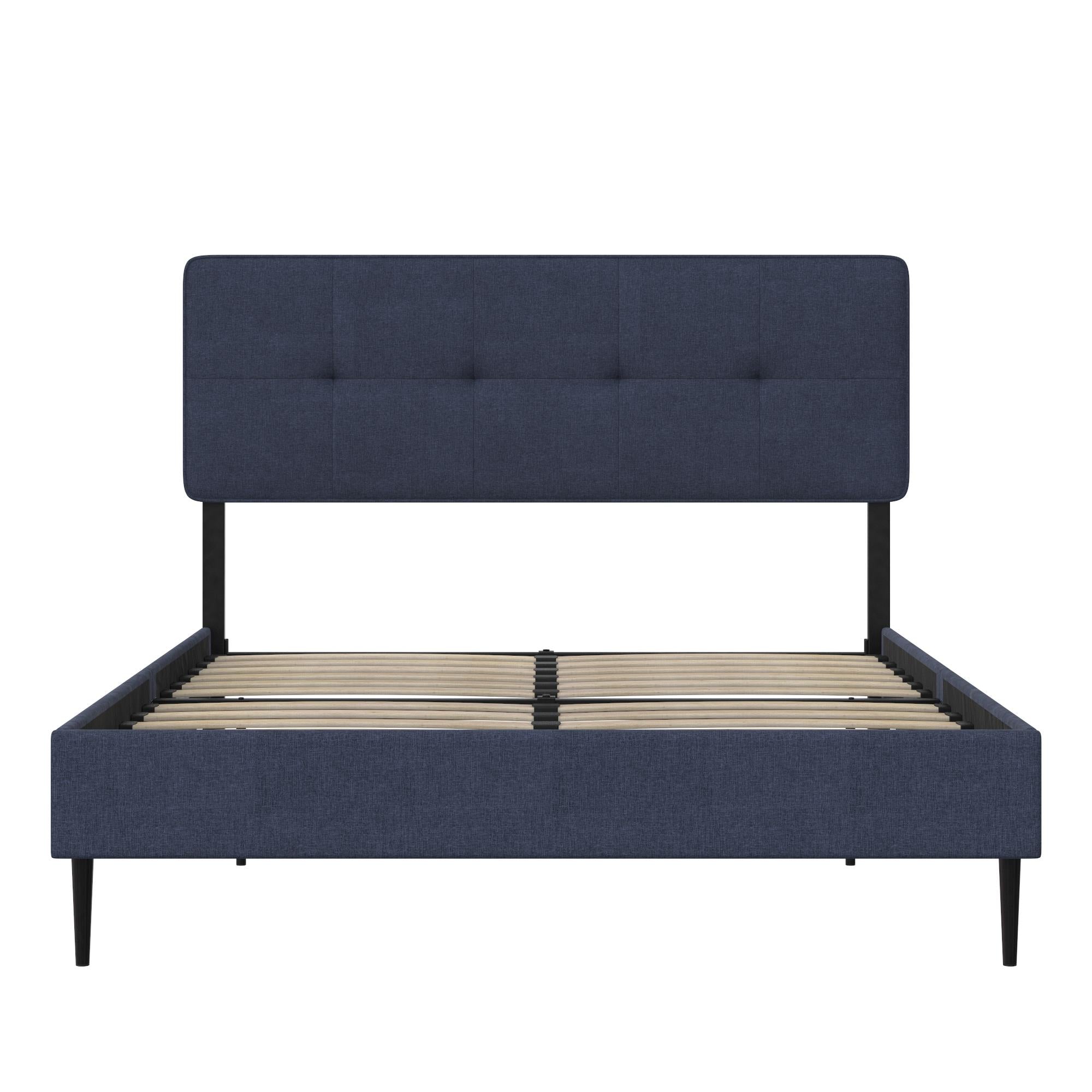 RealRooms Tyler Upholstered Bed - Blue - Full