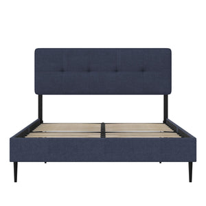 RealRooms Tyler Upholstered Bed - Blue - Full