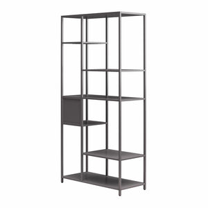 Systembuild Evolution Mission District Metal Bookcase Room Divider - Graphite Grey