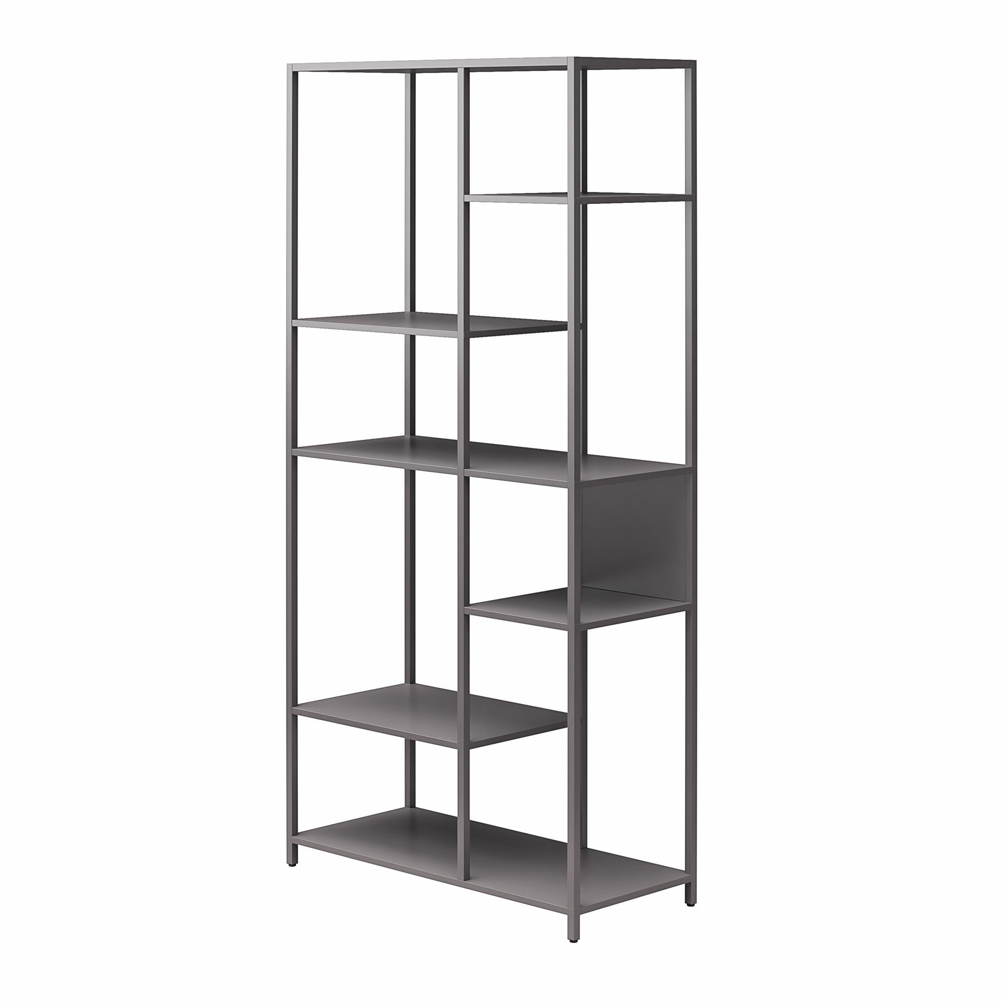 Systembuild Evolution Mission District Metal Bookcase Room Divider - Graphite Grey