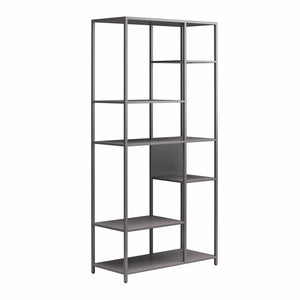 Systembuild Evolution Mission District Metal Bookcase Room Divider - Graphite Grey