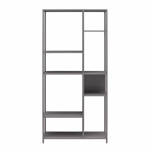 Systembuild Evolution Mission District Metal Bookcase Room Divider - Graphite Grey
