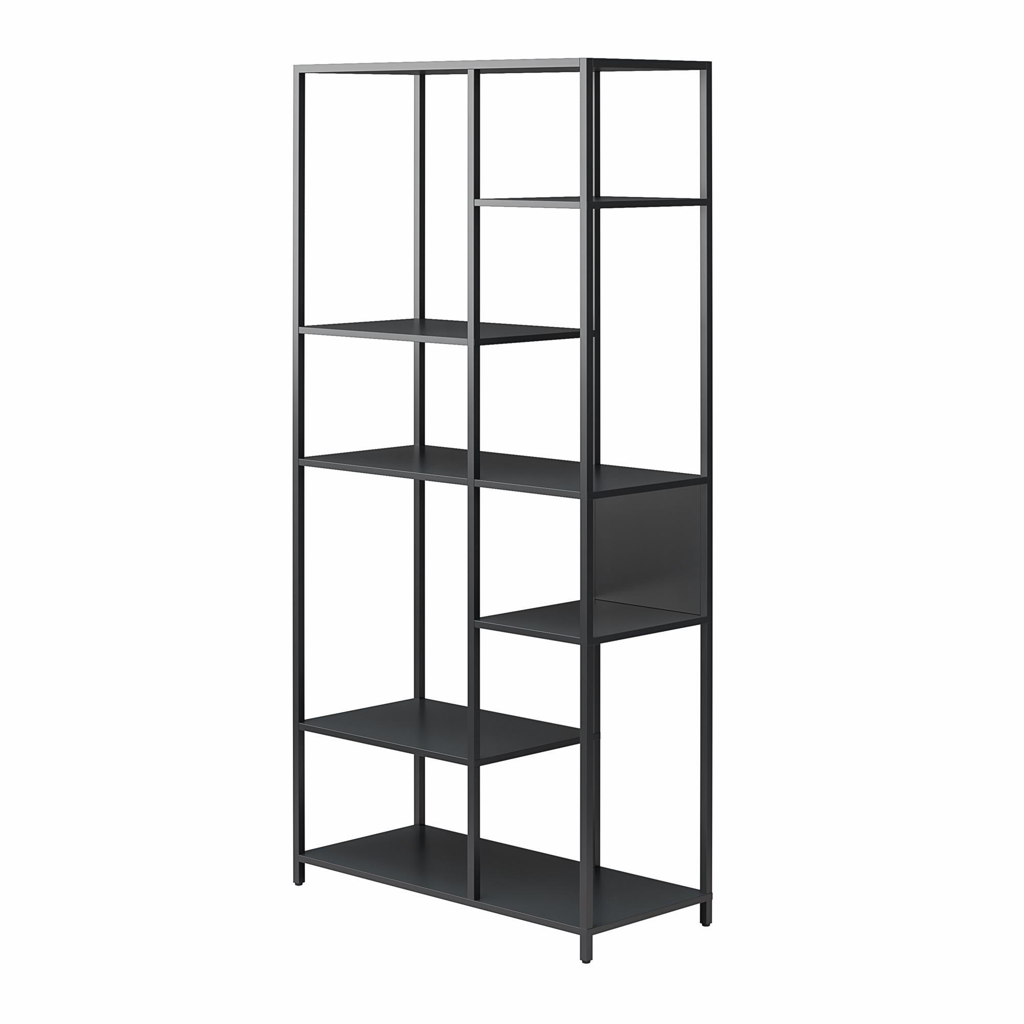 Systembuild Evolution Mission District Metal Bookcase Room Divider - Black