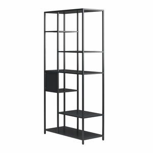 Systembuild Evolution Mission District Metal Bookcase Room Divider - Black