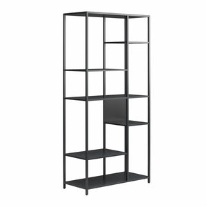 Systembuild Evolution Mission District Metal Bookcase Room Divider - Black