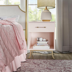 Monarch Hill Clementine Nightstand, Pale Pink - Pale Dogwood