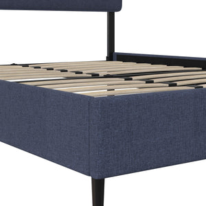RealRooms Tyler Upholstered Bed - Blue - Queen