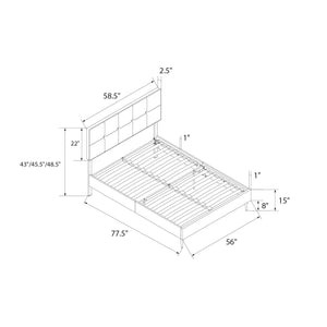 RealRooms Tyler Upholstered Bed - Dark Gray - Full