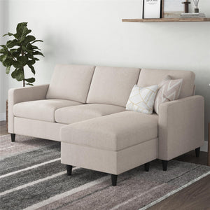 DHP Cooper Sectional Sofa - Beige