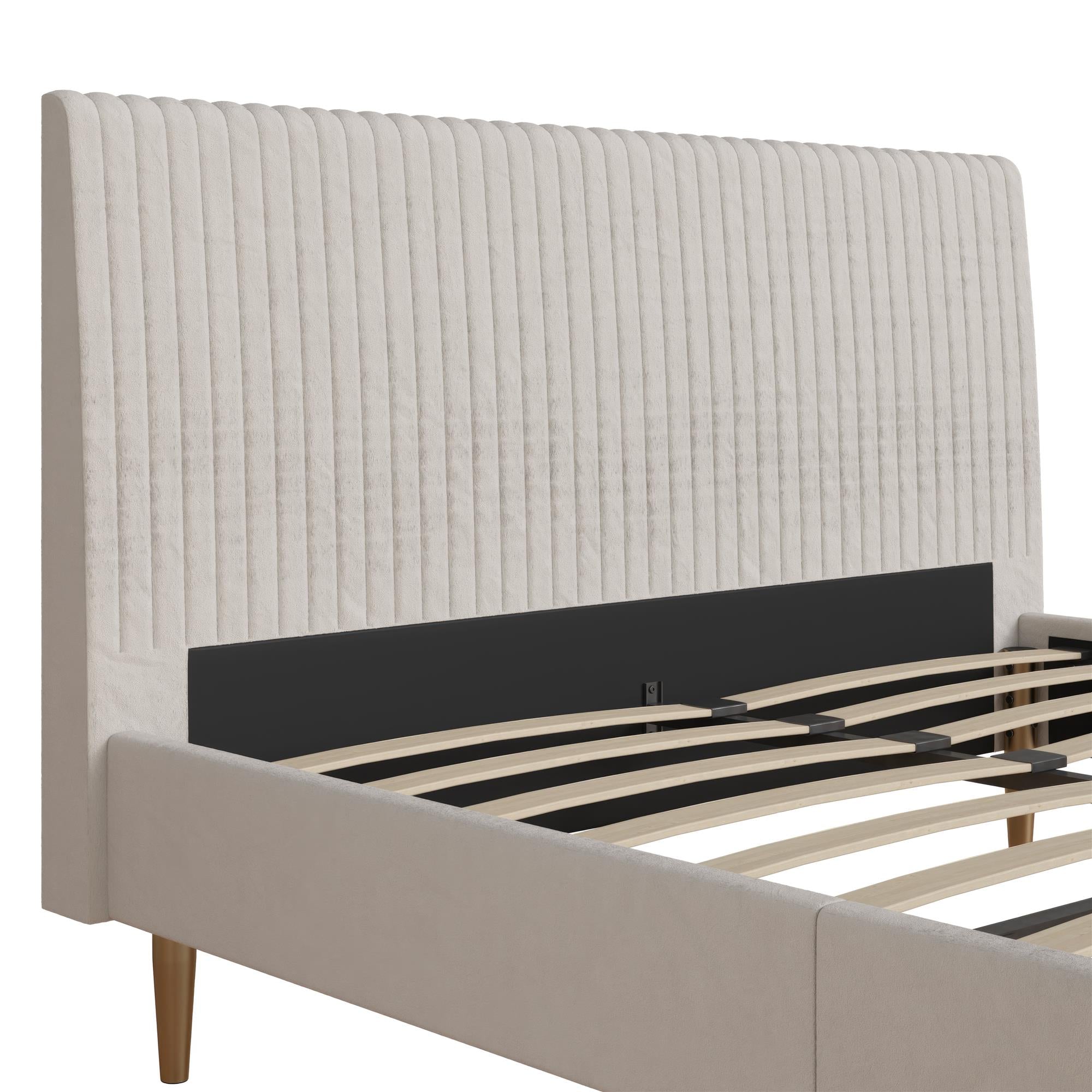 Mr. Kate Daphne Upholstered Bed - Ivory - Full