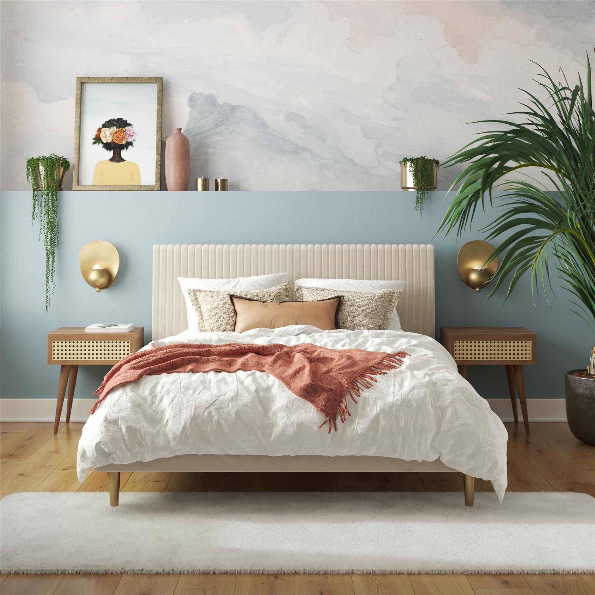 Mr. Kate Daphne Upholstered Bed - Ivory - Full