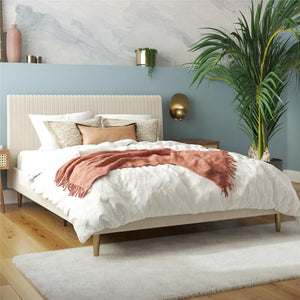 Mr. Kate Daphne Upholstered Bed - Ivory - Full