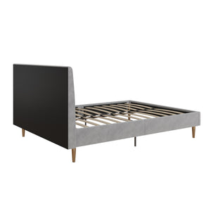 Mr. Kate Daphne Upholstered Bed - Light Gray - Full