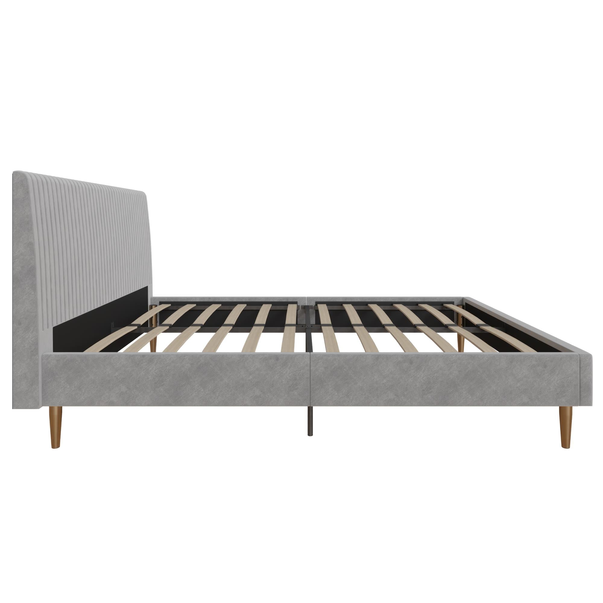 Mr. Kate Daphne Upholstered Bed - Light Gray - Full
