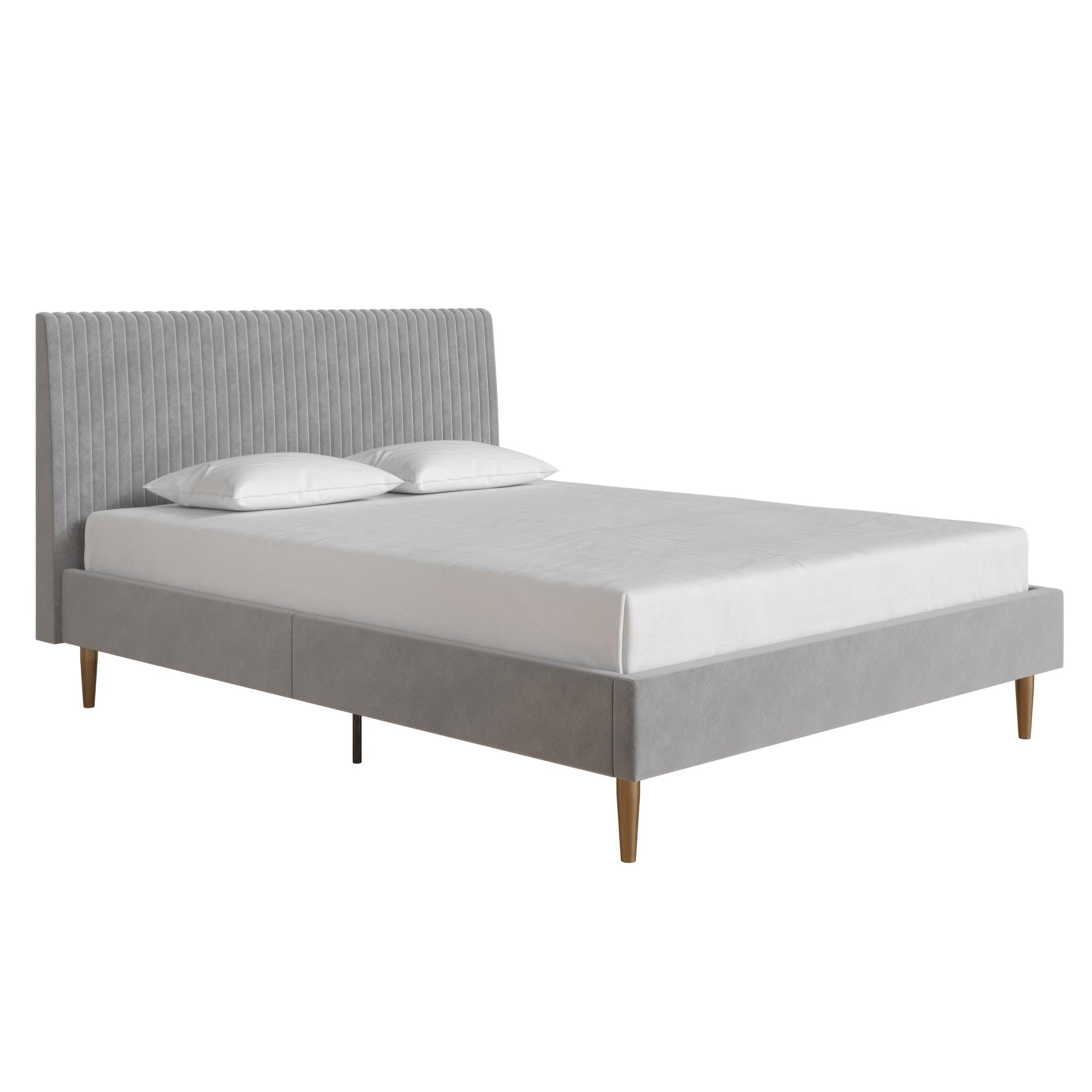 Mr. Kate Daphne Upholstered Bed - Light Gray - Queen