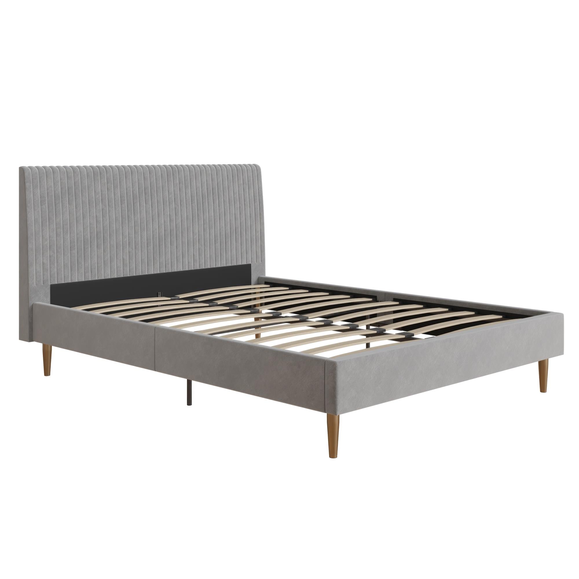Mr. Kate Daphne Upholstered Bed - Light Gray - Queen
