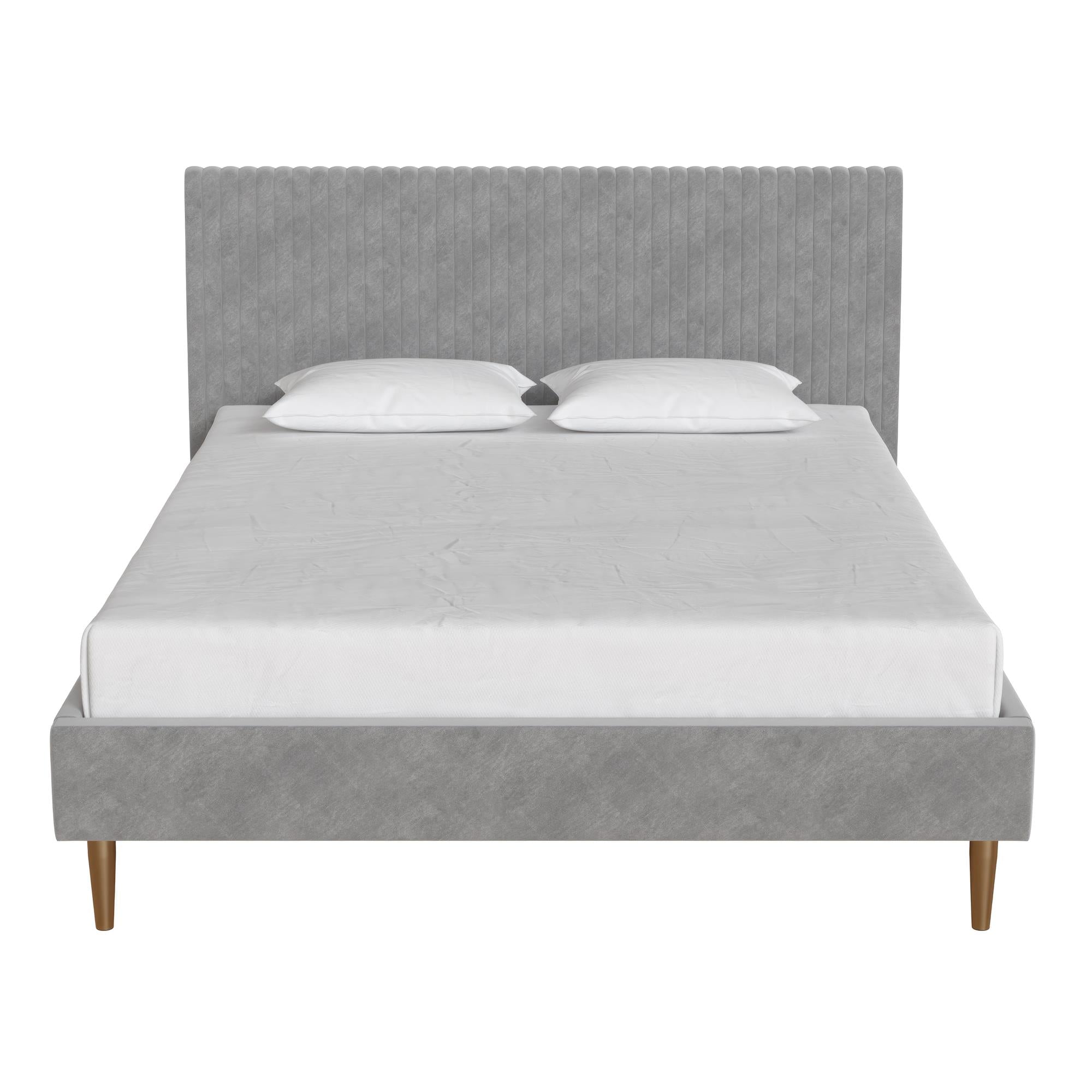 Mr. Kate Daphne Upholstered Bed - Light Gray - Queen