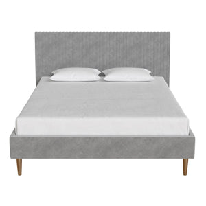 Mr. Kate Daphne Upholstered Bed - Light Gray - Queen