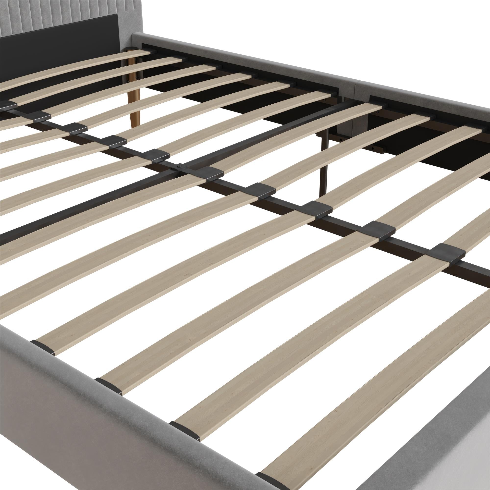 Mr. Kate Daphne Upholstered Bed - Light Gray - Queen