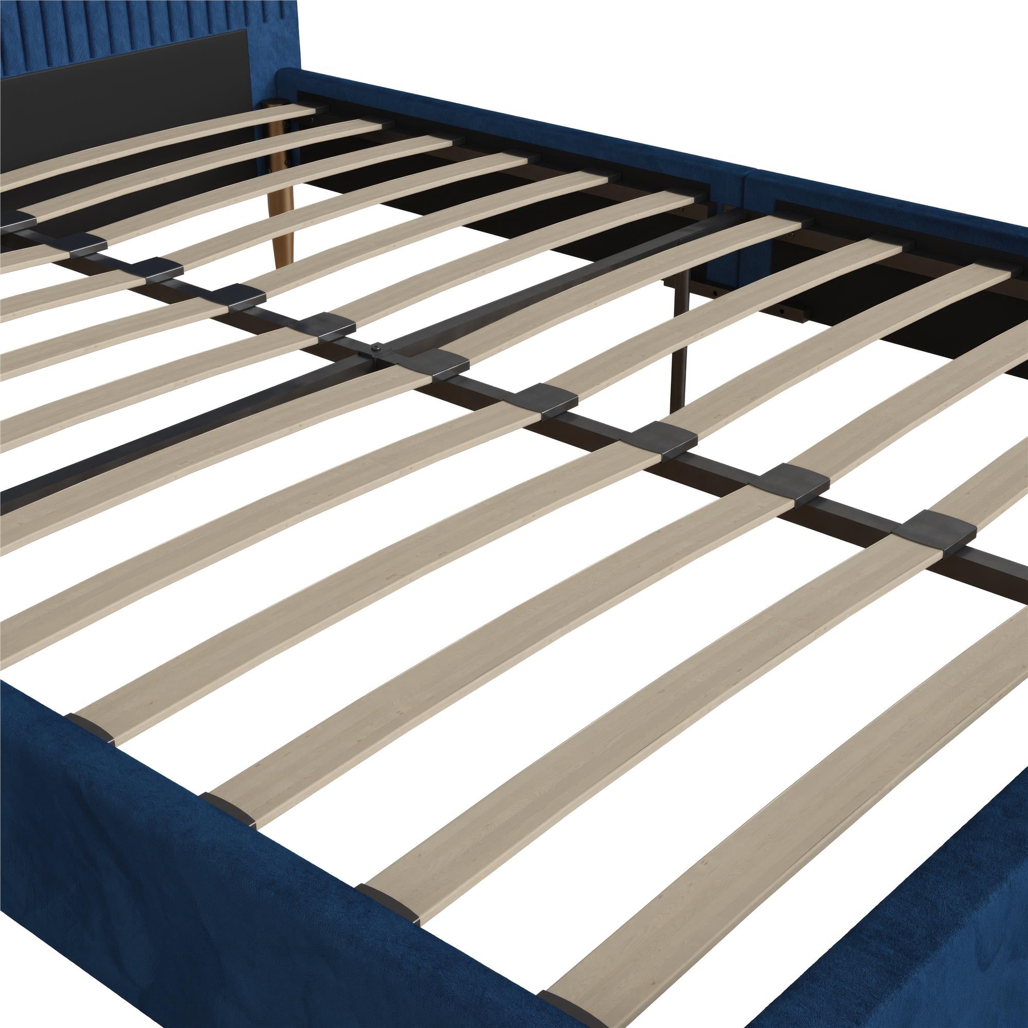 Mr. Kate Daphne Upholstered Bed - Blue - Queen