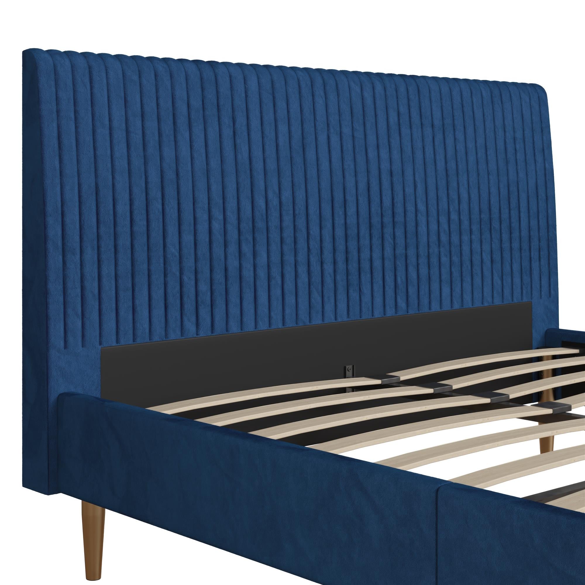 Mr. Kate Daphne Upholstered Bed - Blue - Queen