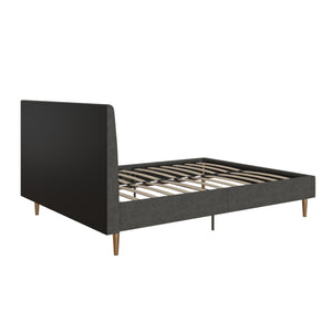 Mr. Kate Daphne Upholstered Bed - Dark Gray - Queen