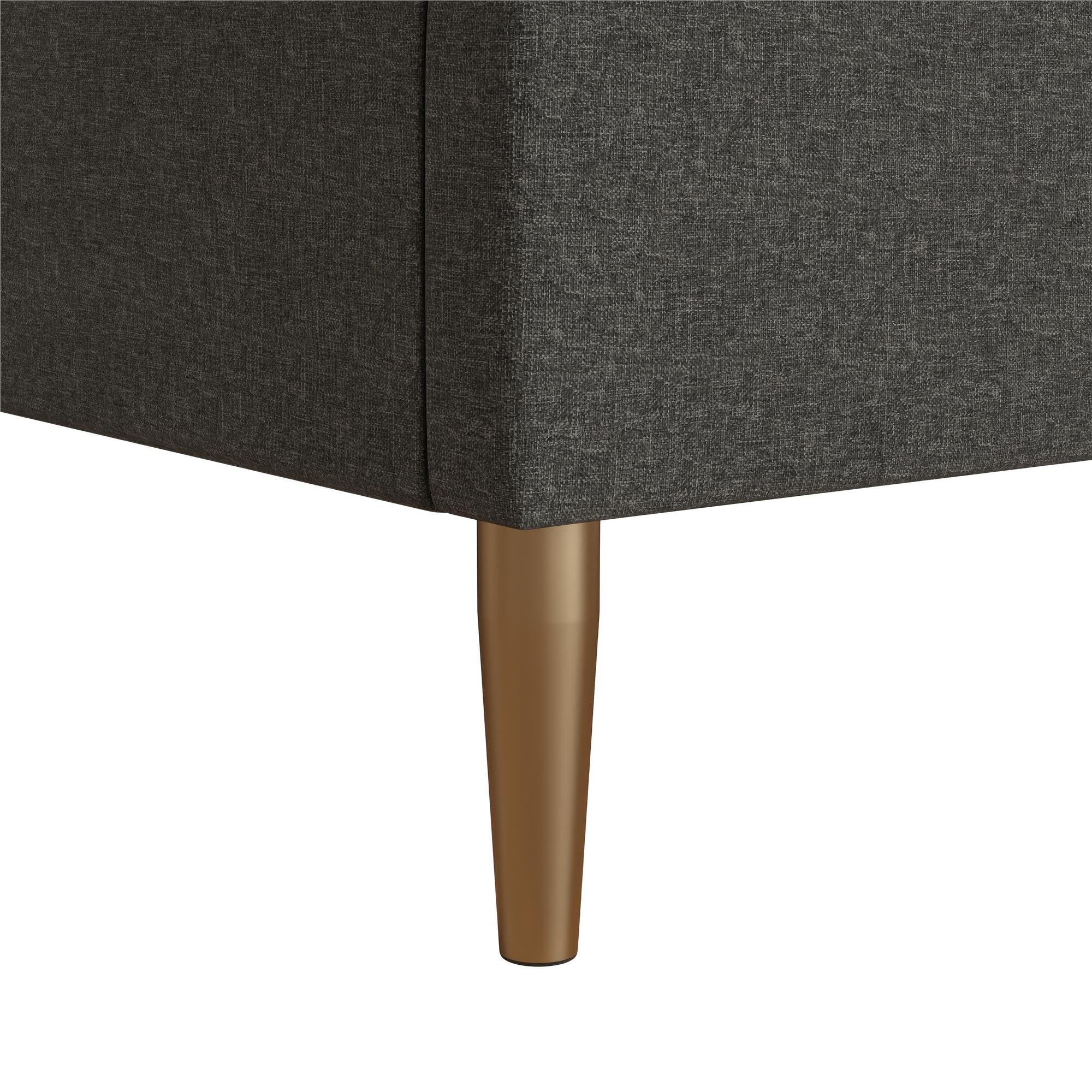 Mr. Kate Daphne Upholstered Bed - Dark Gray - Queen