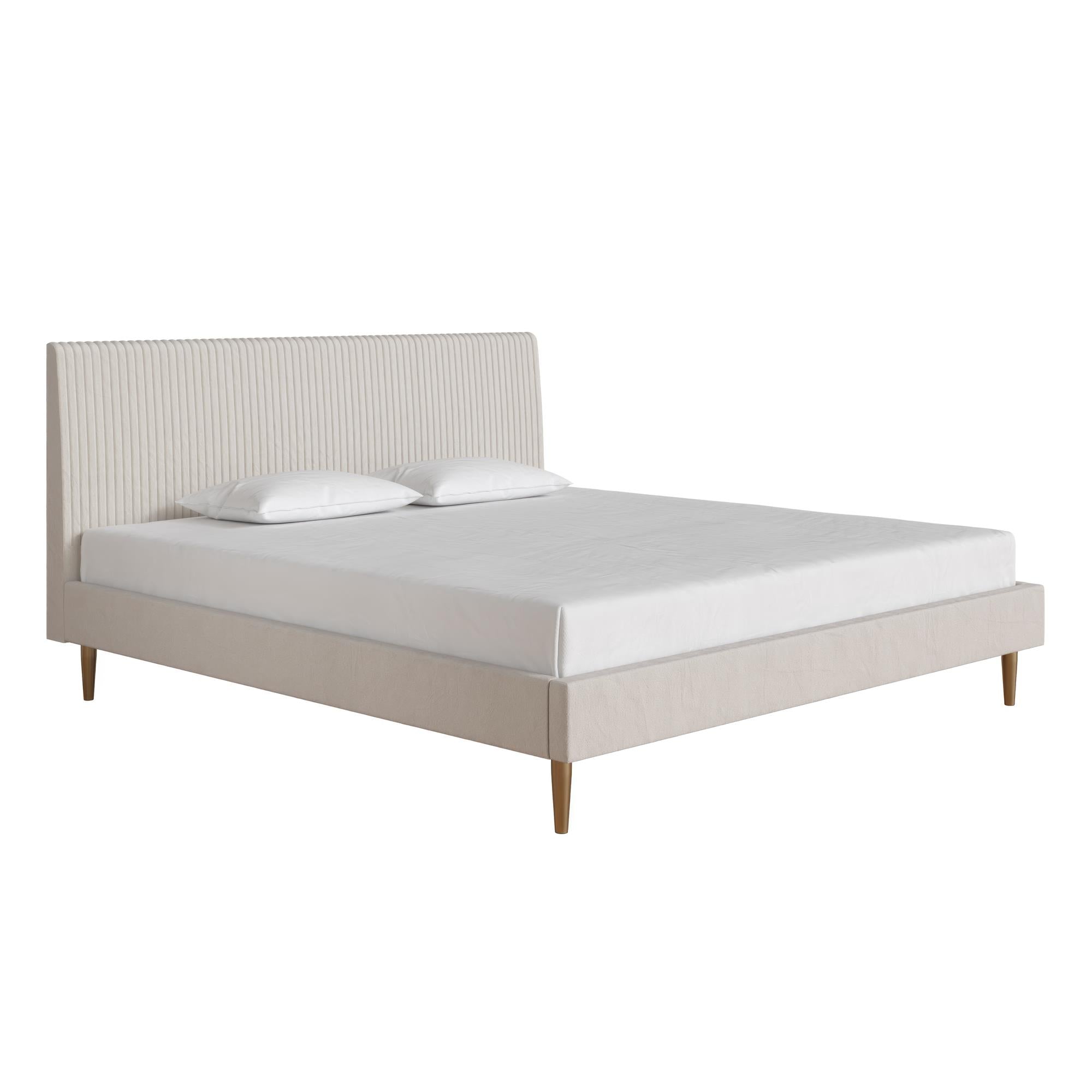 Mr. Kate Daphne Upholstered Bed - Ivory - King