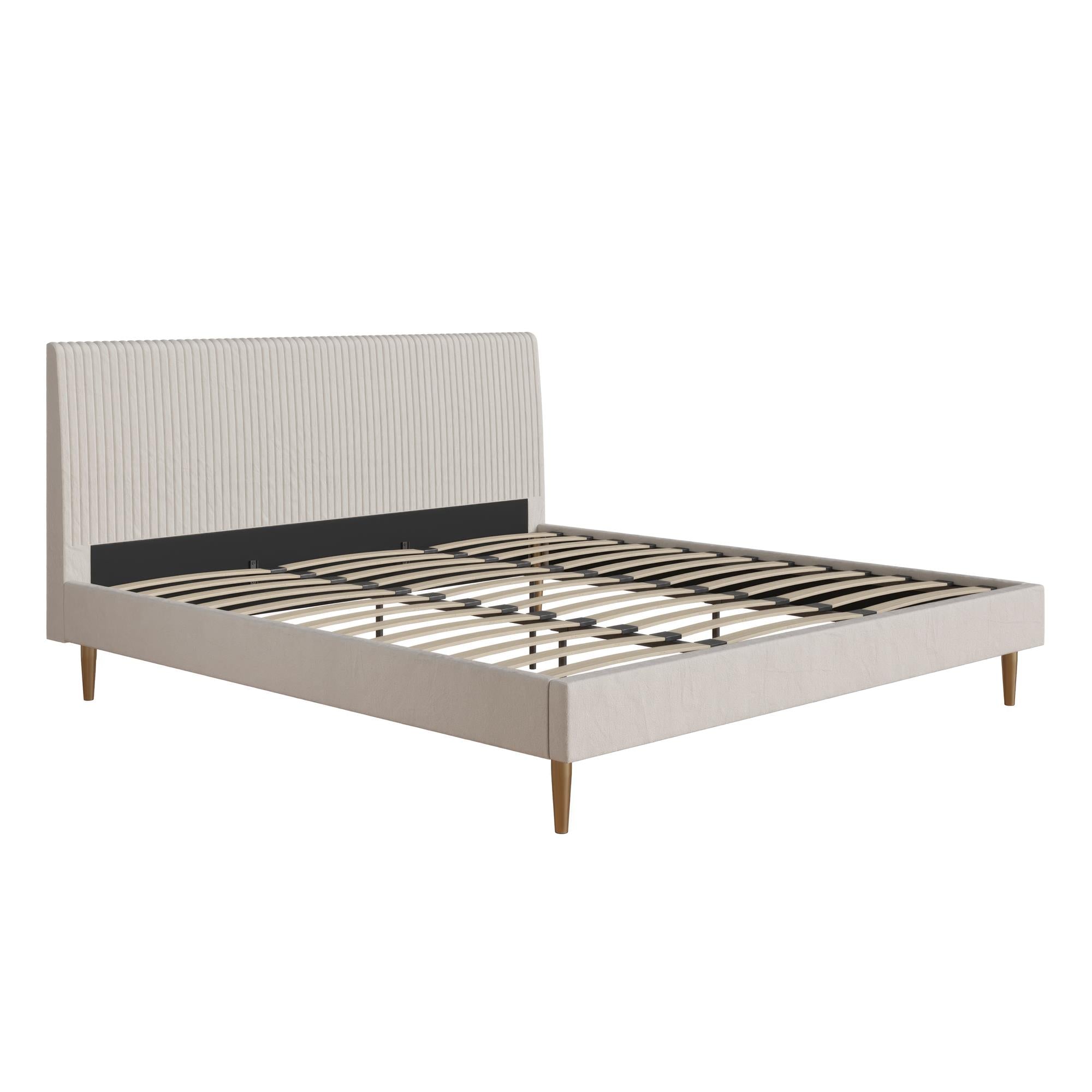 Mr. Kate Daphne Upholstered Bed - Ivory - King