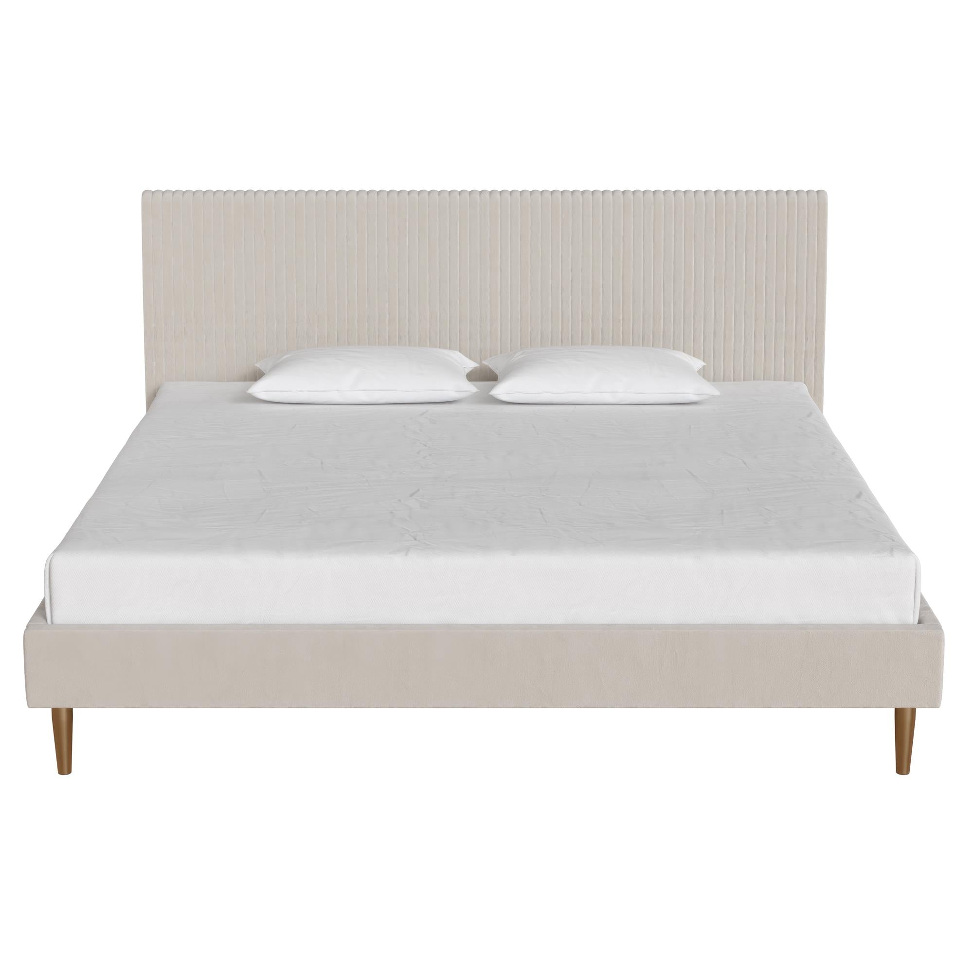 Mr. Kate Daphne Upholstered Bed - Ivory - King