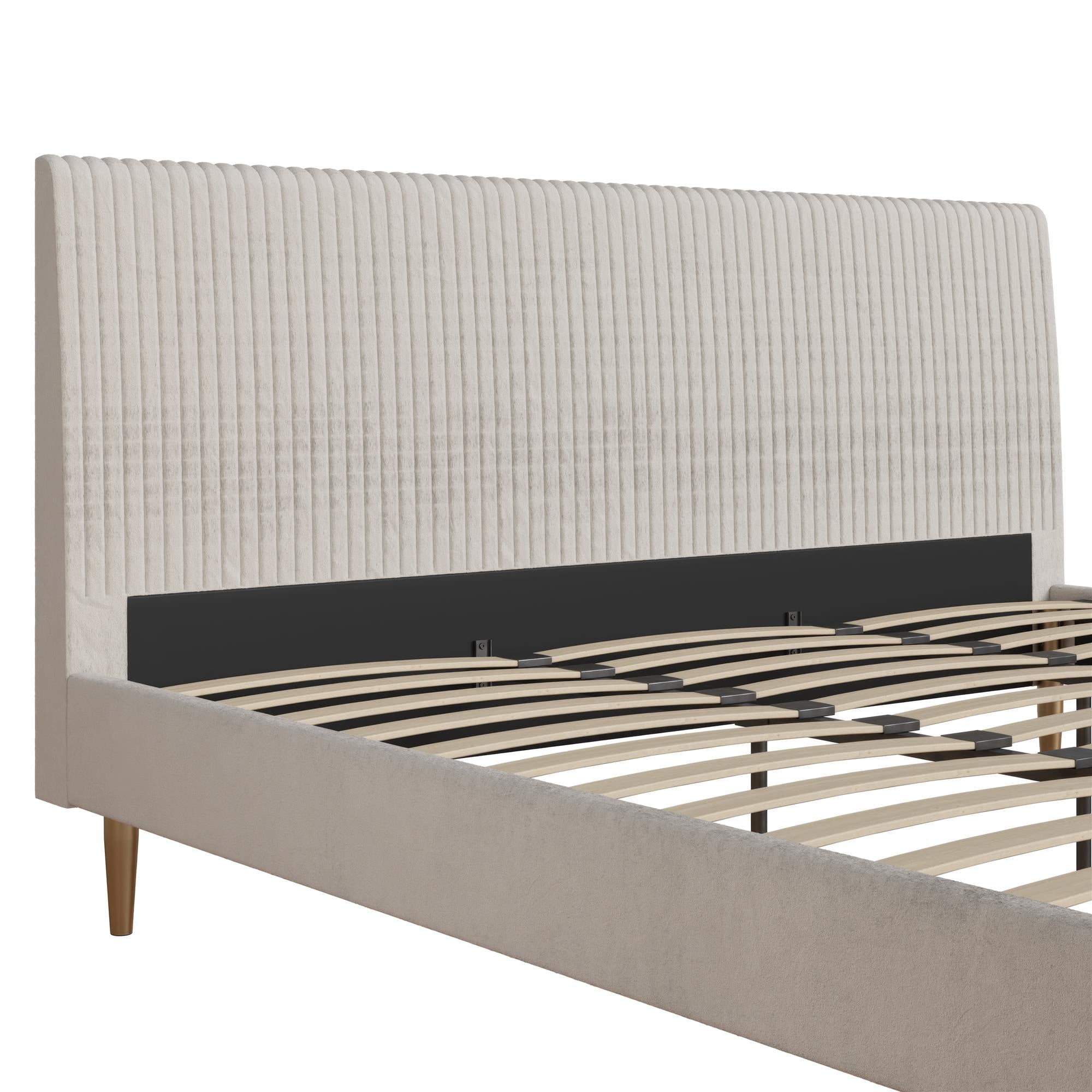 Mr. Kate Daphne Upholstered Bed - Ivory - King